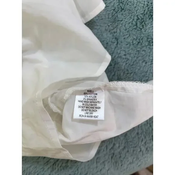 Cotton Candy LA White Crop Shirt Size US M - Picture 4 of 4